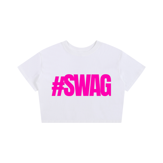 #SWAG Baby Tee White